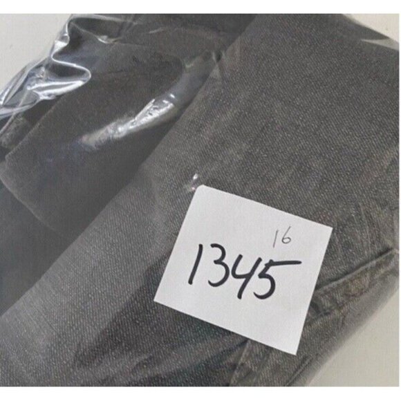 ACNE Jeans Needle Pavement BLACK Women's Jeans Tapered Stretch 26x28 Measured - Picture 11 of 11